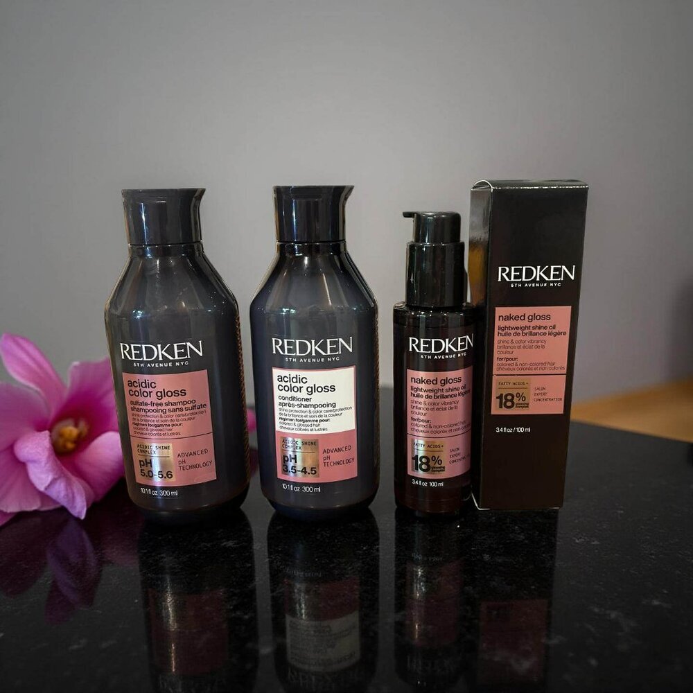 Redken Acidic Color Gloss Shampoo Conditioner 10.1 oz Lightweight Shine Oil 3.4